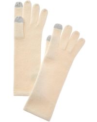 Sofiacashmere - Sofiacashmere Mid-Length Touchscreen Cashmere Gloves - Lyst