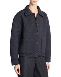 Vince - Quilted Collared Jacket - Lyst