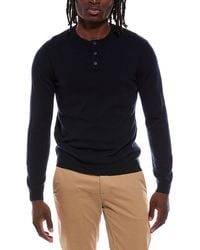 Autumn Cashmere - 100% Cashmere Henley Sweater - Lyst