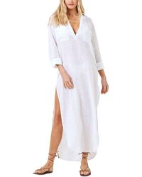 LSPACE - L*Space Capistrano Linen Tunic - Lyst