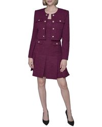 KARL LAGERFELD - Knit Tweed Jacket - Lyst
