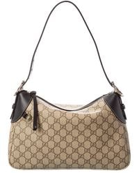 Gucci - Gg Emblem Medium Leather Shoulder Bag - Lyst