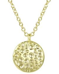 Rachel Glauber - 14k Plated Pendant Necklace - Lyst