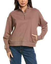 Splendid - Goldie Mock Neck 1/4-Zip Sweater - Lyst