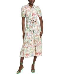 Maison Tara - Crinkle Midi Dress - Lyst