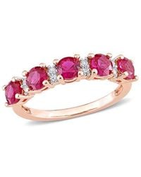 Rina Limor - Silver 1.62 Ct. Tw. Gemstone Half-eternity Ring - Lyst