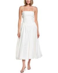 AMUR - Aliza Midi Poplin Dress - Lyst