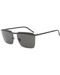 Saint Laurent Unisex Sl 243 60mm Sunglasses - Grey