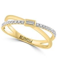 Effy Fine Jewelry - 14K 0.19 Ct. Tw. Diamond Ring - Lyst