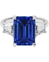 VOWE - 14K 6.00 Ct. Tw. Lab-Grown Diamond & Lab-Grown Sapphire Ring - Lyst