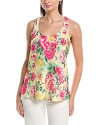 Tahari - Hammered Satin Tank - Lyst