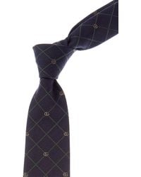 Gucci - Interlocking G Silk & Wool-Blend Tie - Lyst