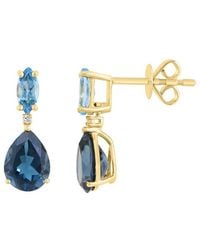 Effy Fine Jewelry - 14K 3.41 Ct. Tw. Diamond & Gemstone Earrings - Lyst