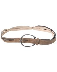 Brunello Cucinelli - Suede Belt - Lyst