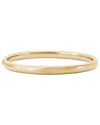 Italian Gold - 14K Hinge Bangle Bracelet - Lyst