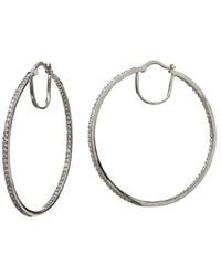 Savvy Cie - Plated Cz Inside-Out Hoops - Lyst