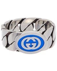 Gucci - Silver Ring - Lyst