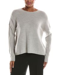 Eileen Fisher - Crew Wool Sweater - Lyst