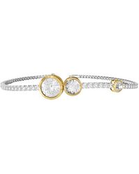 Lab Grown Diamonds - 18K Vermeil 3.48 Ct. Tw. Lab-Grown Diamond Bangle Bracelet - Lyst