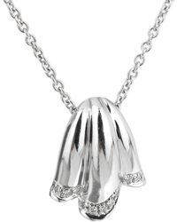 Piaget - 18K 0.20 Ct. Tw. Diamond Tulip Pendant Necklace (Authentic Pre-Owned) - Lyst