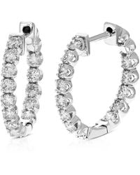 Amairah - 14K 1.50 Ct. Tw. Lab-Grown Diamond Hoops - Lyst