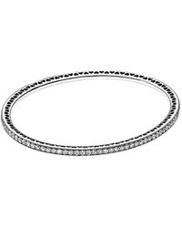 PANDORA Jewellery Silver Cz Twinkling Forever Bracelet - Metallic