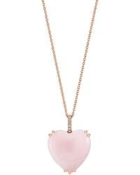 Effy Fine Jewelry - 14K Rose 8.48 Ct. Tw. Diamond & Opal Necklace - Lyst