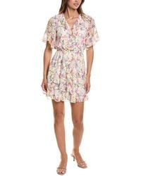 Cece - Waterfall Ruffle Mini Dress - Lyst