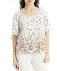 Max Studio - Tie-Sleeve Blouse - Lyst