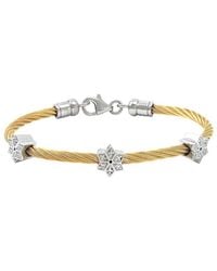 Gemstones - 0.05 Ct. Tw. Diamond Bangle - Lyst