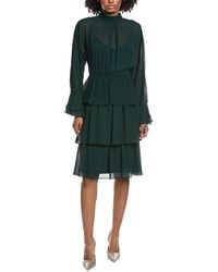 Mikael Aghal - Solid Midi Dress - Lyst