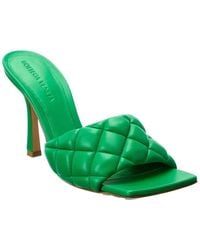 Bottega Veneta Padded Leather Sandal - Green
