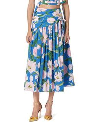 Carolina Herrera - Midi Side Slit Skirt - Lyst