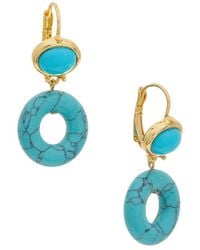 Kenneth Jay Lane - 22K Plated Dangle Earrings - Lyst