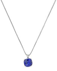 MaxColor - 2.25 Ct. Tw. Lab-Grown Sapphire Pendant Necklace - Lyst
