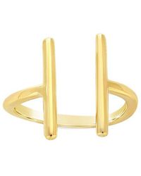 Sterling Forever - 14K Over Vermeil Parallel Bar Ring - Lyst