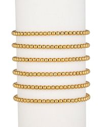 Eye Candy LA - Elisa 6 Piece 4mm Beaded Ball Bracelet Set - Lyst