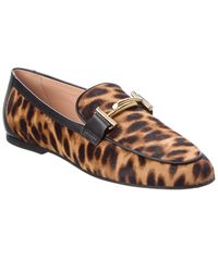 Tod's - Double T Haircalf Loafer - Lyst