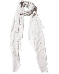 Blue Pacific - Vintage Icon Musical Notes Cashmere-Blend Scarf - Lyst