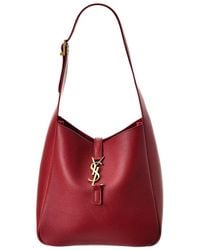 Saint Laurent - Le 5 A 7 Small Leather Hobo Bag - Lyst