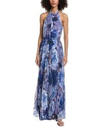 Julia Jordan - Pleated Chiffon Maxi Dress - Lyst
