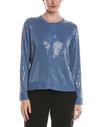 Anne Klein - Sequin Cardigan - Lyst