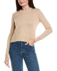 Hannah Rose - Shrunken Crewneck Cashmere-Blend Sweater - Lyst