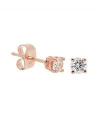 Nephora - 14k Rose Gold 0.30 Ct. Tw. Diamond Studs - Lyst