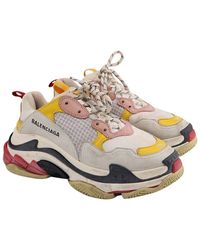 Balenciaga - Leather Triple S Sneaker (Authentic Pre-Loved) - Lyst