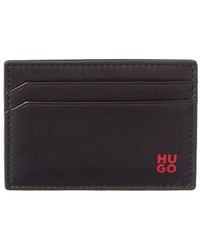 BOSS - Tibby Leather Card Holder - Lyst