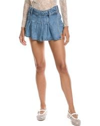 Free People - We The Free Stephie Denim Skort - Lyst