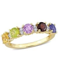Rina Limor - Silver 1.45 Ct. Tw. Gemstone Half-eternity Ring - Lyst