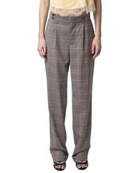 Zadig & Voltaire - Pura Check Wool Pant - Lyst