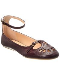 Chloé - Misty Leather Ballerina Flat - Lyst